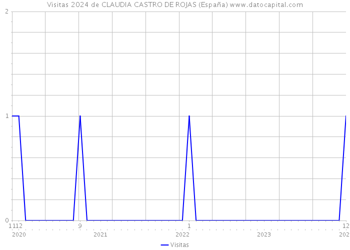 Visitas 2024 de CLAUDIA CASTRO DE ROJAS (España) 