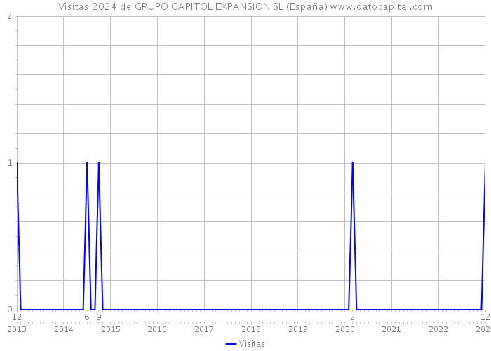 Visitas 2024 de GRUPO CAPITOL EXPANSION SL (España) 