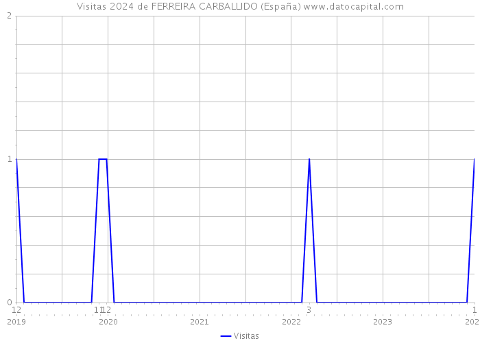 Visitas 2024 de FERREIRA CARBALLIDO (España) 
