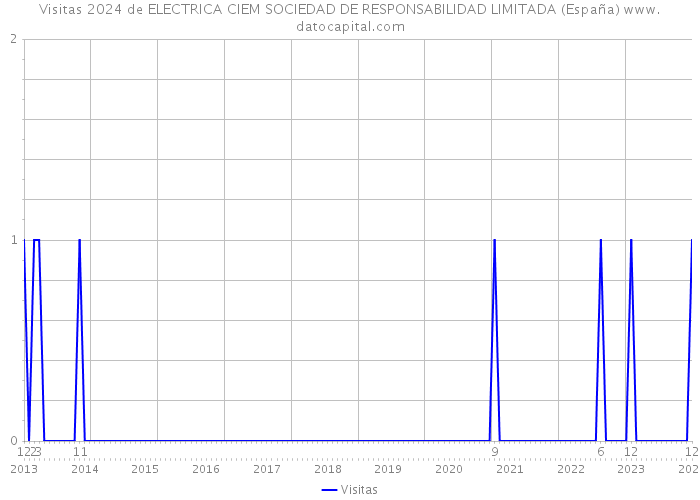 Visitas 2024 de ELECTRICA CIEM SOCIEDAD DE RESPONSABILIDAD LIMITADA (España) 