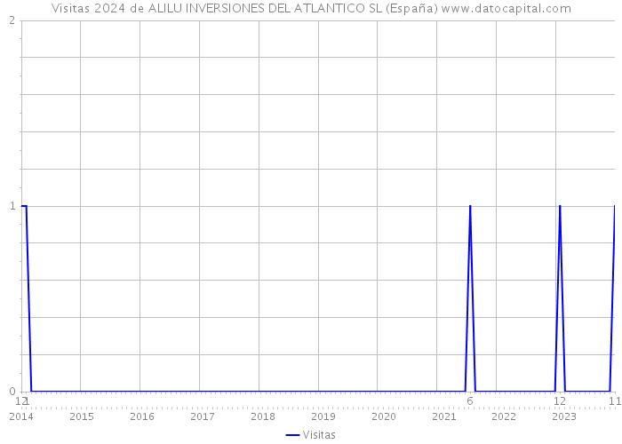 Visitas 2024 de ALILU INVERSIONES DEL ATLANTICO SL (España) 