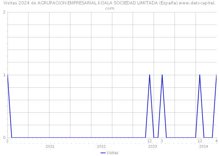Visitas 2024 de AGRUPACION EMPRESARIAL KOALA SOCIEDAD LIMITADA (España) 