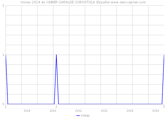 Visitas 2024 de XABIER GARALDE GOROSTOLA (España) 
