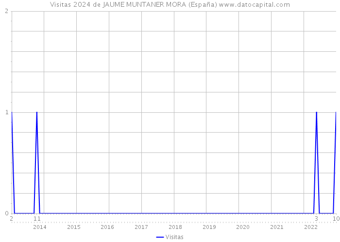 Visitas 2024 de JAUME MUNTANER MORA (España) 