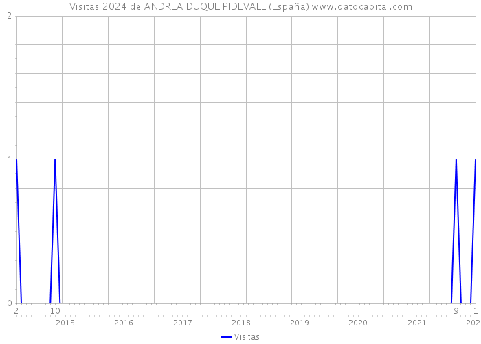 Visitas 2024 de ANDREA DUQUE PIDEVALL (España) 