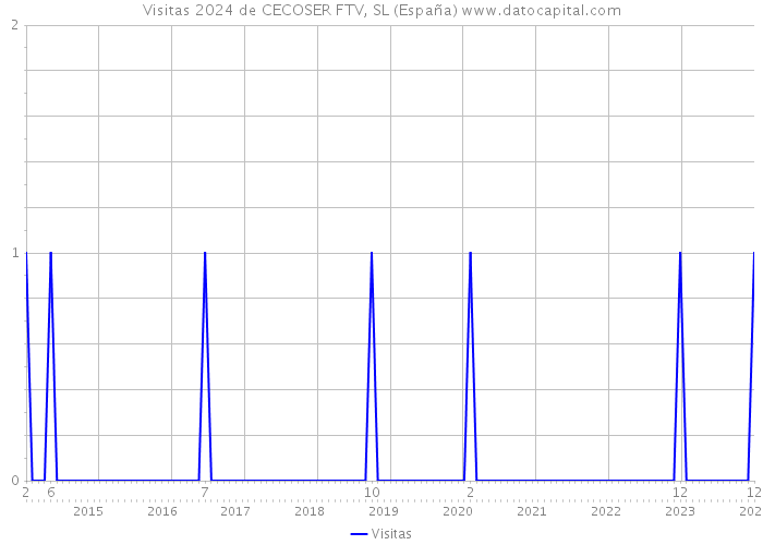 Visitas 2024 de CECOSER FTV, SL (España) 