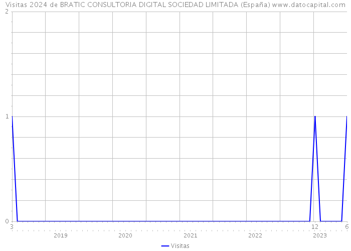 Visitas 2024 de BRATIC CONSULTORIA DIGITAL SOCIEDAD LIMITADA (España) 
