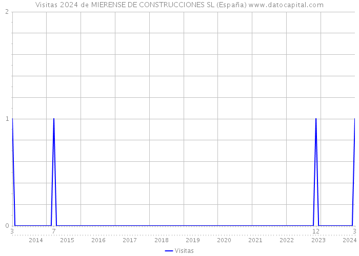 Visitas 2024 de MIERENSE DE CONSTRUCCIONES SL (España) 