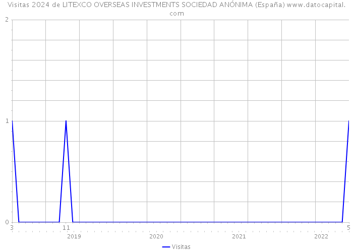 Visitas 2024 de LITEXCO OVERSEAS INVESTMENTS SOCIEDAD ANÓNIMA (España) 