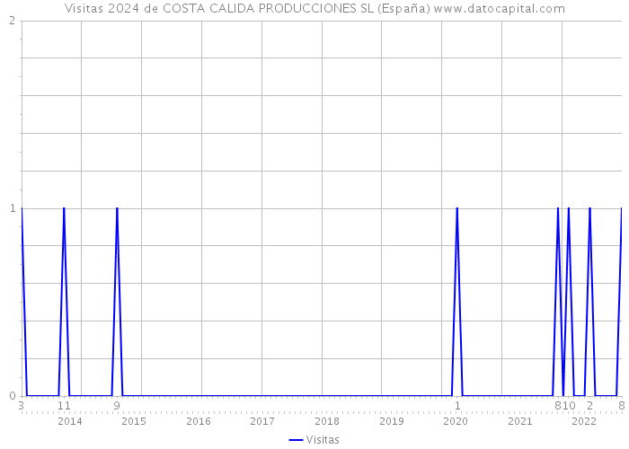 Visitas 2024 de COSTA CALIDA PRODUCCIONES SL (España) 