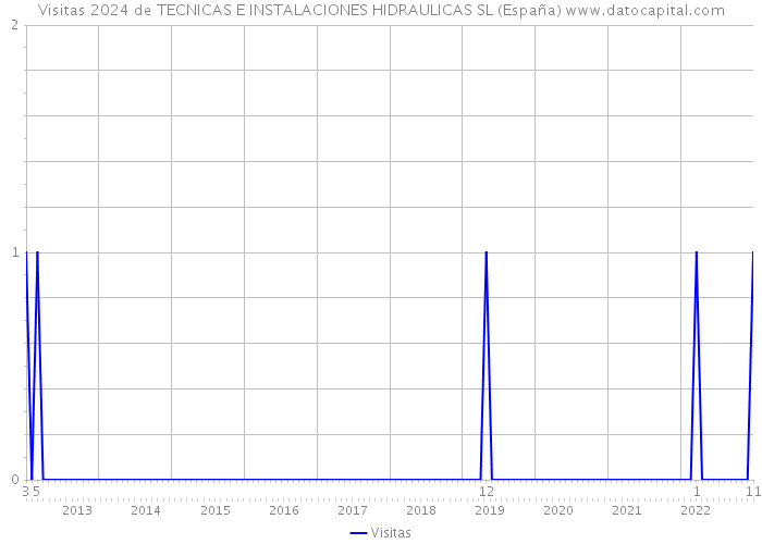 Visitas 2024 de TECNICAS E INSTALACIONES HIDRAULICAS SL (España) 