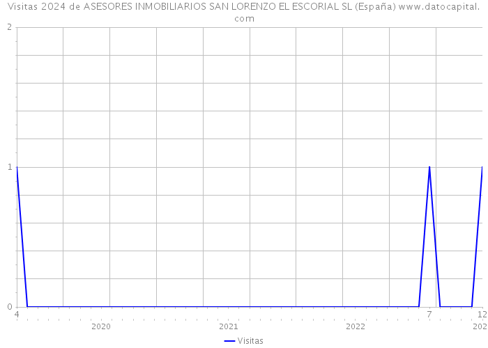 Visitas 2024 de ASESORES INMOBILIARIOS SAN LORENZO EL ESCORIAL SL (España) 