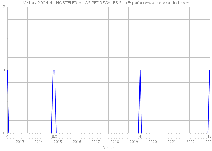 Visitas 2024 de HOSTELERIA LOS PEDREGALES S.L (España) 
