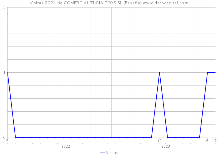 Visitas 2024 de COMERCIAL TURIA TOYS SL (España) 