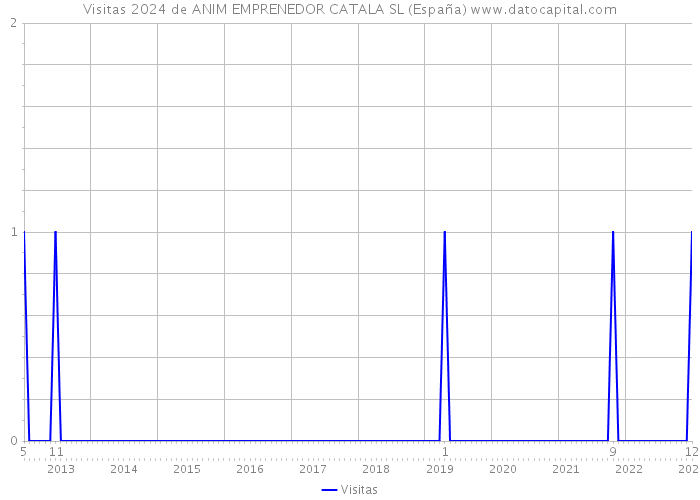 Visitas 2024 de ANIM EMPRENEDOR CATALA SL (España) 