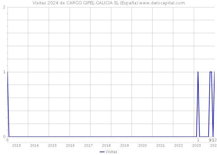Visitas 2024 de CARGO GIPEL GALICIA SL (España) 
