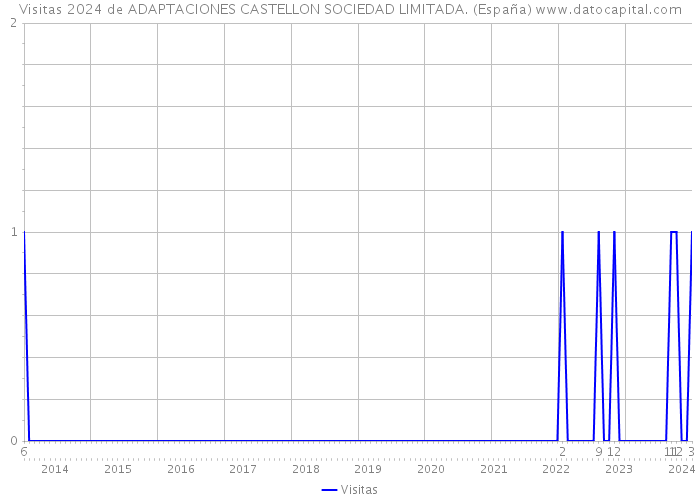 Visitas 2024 de ADAPTACIONES CASTELLON SOCIEDAD LIMITADA. (España) 