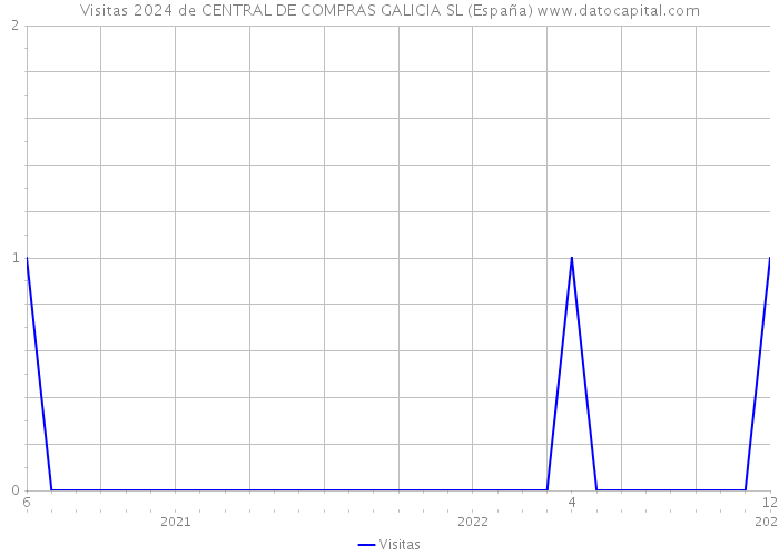 Visitas 2024 de CENTRAL DE COMPRAS GALICIA SL (España) 
