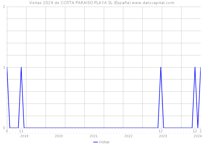 Visitas 2024 de COSTA PARAISO PLAYA SL (España) 