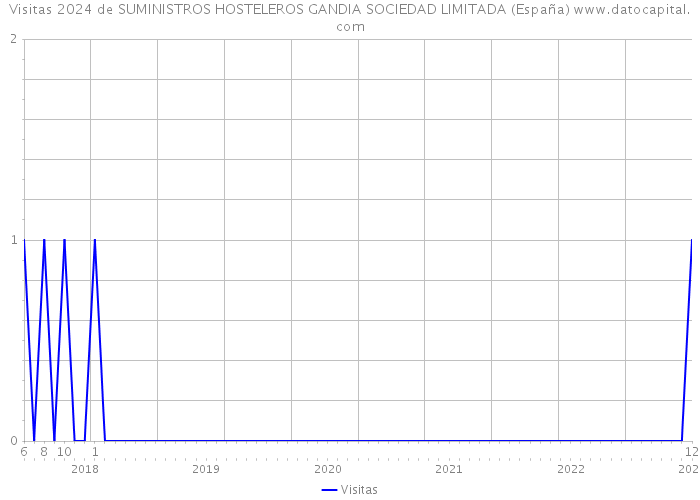 Visitas 2024 de SUMINISTROS HOSTELEROS GANDIA SOCIEDAD LIMITADA (España) 