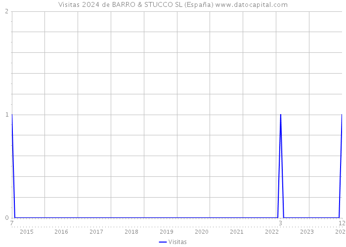 Visitas 2024 de BARRO & STUCCO SL (España) 