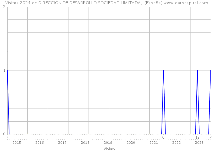 Visitas 2024 de DIRECCION DE DESARROLLO SOCIEDAD LIMITADA, (España) 