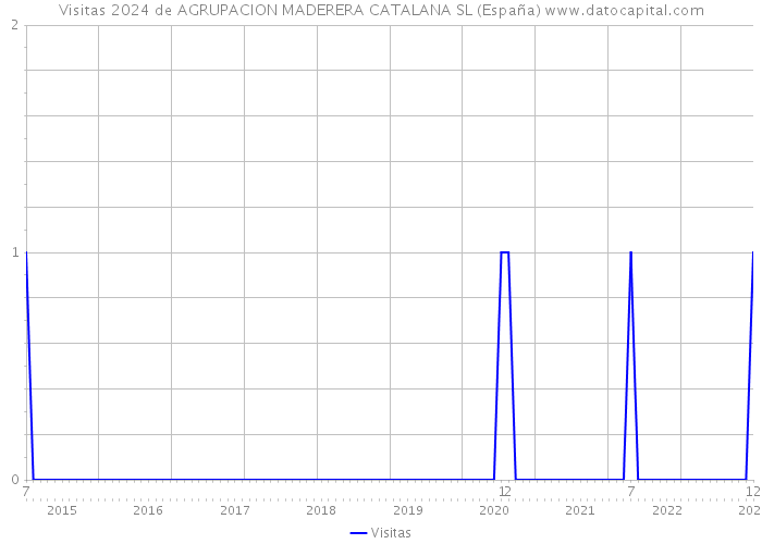 Visitas 2024 de AGRUPACION MADERERA CATALANA SL (España) 