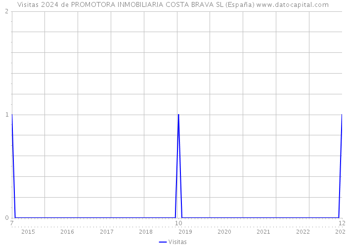Visitas 2024 de PROMOTORA INMOBILIARIA COSTA BRAVA SL (España) 