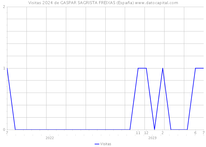 Visitas 2024 de GASPAR SAGRISTA FREIXAS (España) 