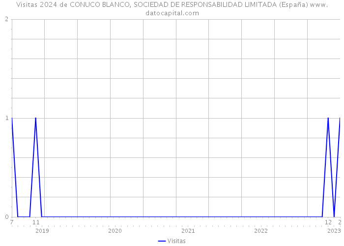 Visitas 2024 de CONUCO BLANCO, SOCIEDAD DE RESPONSABILIDAD LIMITADA (España) 