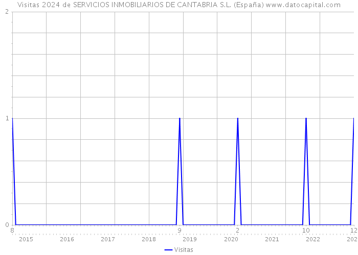 Visitas 2024 de SERVICIOS INMOBILIARIOS DE CANTABRIA S.L. (España) 
