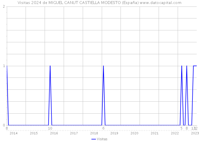 Visitas 2024 de MIGUEL CANUT CASTIELLA MODESTO (España) 