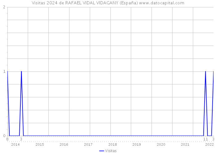 Visitas 2024 de RAFAEL VIDAL VIDAGANY (España) 