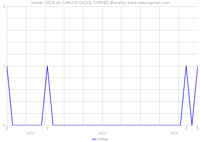 Visitas 2024 de CARLOS GAZOL TORRES (España) 