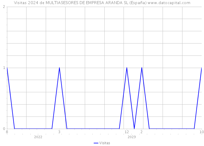 Visitas 2024 de MULTIASESORES DE EMPRESA ARANDA SL (España) 