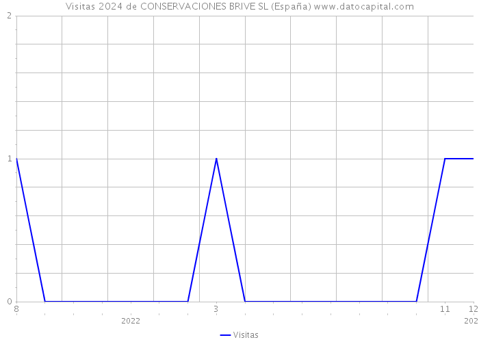 Visitas 2024 de CONSERVACIONES BRIVE SL (España) 