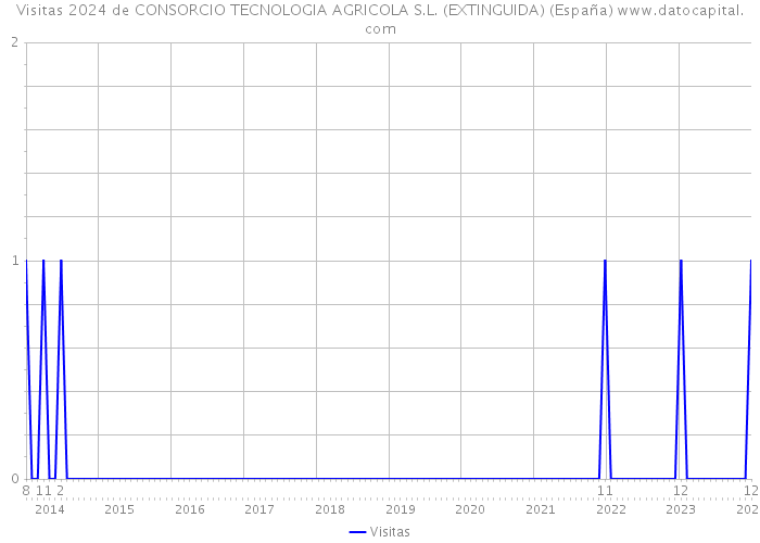 Visitas 2024 de CONSORCIO TECNOLOGIA AGRICOLA S.L. (EXTINGUIDA) (España) 