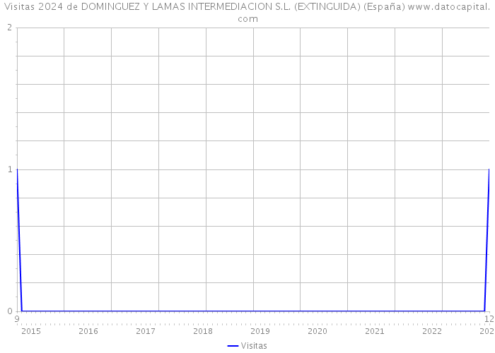 Visitas 2024 de DOMINGUEZ Y LAMAS INTERMEDIACION S.L. (EXTINGUIDA) (España) 
