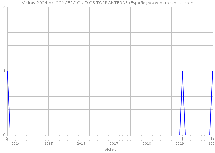 Visitas 2024 de CONCEPCION DIOS TORRONTERAS (España) 