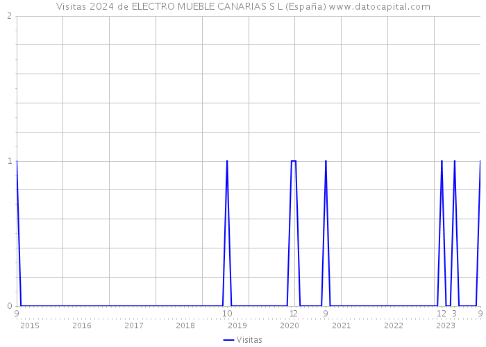 Visitas 2024 de ELECTRO MUEBLE CANARIAS S L (España) 