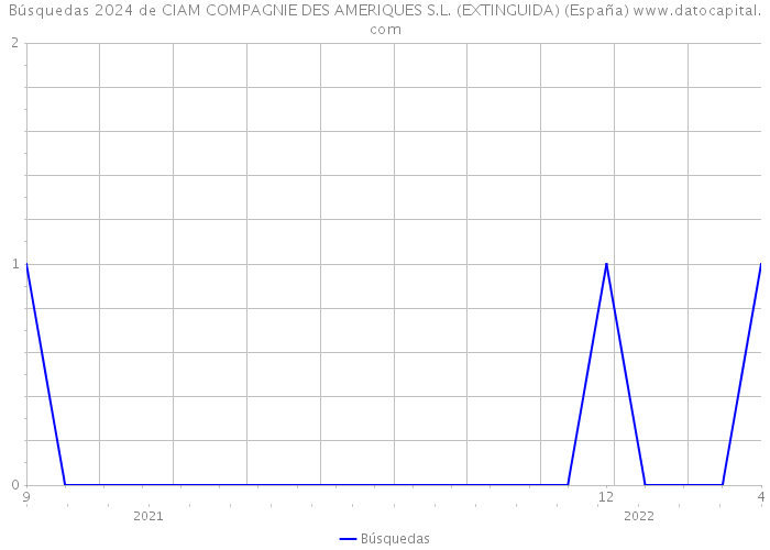 Búsquedas 2024 de CIAM COMPAGNIE DES AMERIQUES S.L. (EXTINGUIDA) (España) 