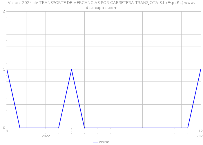 Visitas 2024 de TRANSPORTE DE MERCANCIAS POR CARRETERA TRANSJOTA S.L (España) 