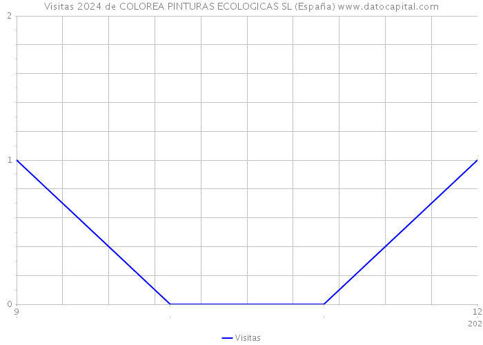 Visitas 2024 de COLOREA PINTURAS ECOLOGICAS SL (España) 