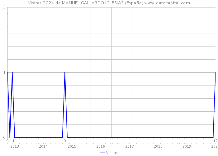 Visitas 2024 de MANUEL GALLARDO IGLESIAS (España) 