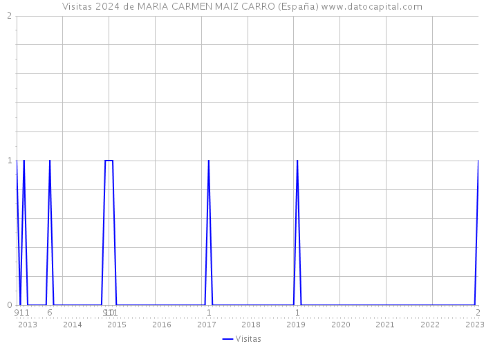 Visitas 2024 de MARIA CARMEN MAIZ CARRO (España) 