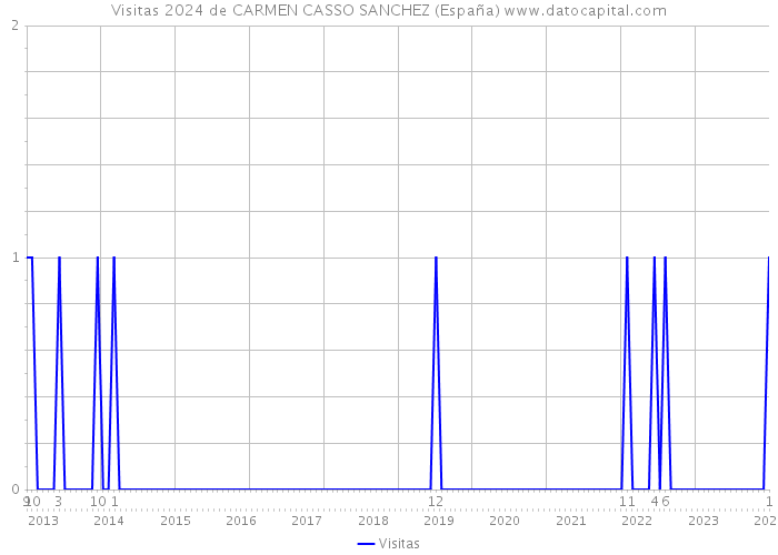 Visitas 2024 de CARMEN CASSO SANCHEZ (España) 