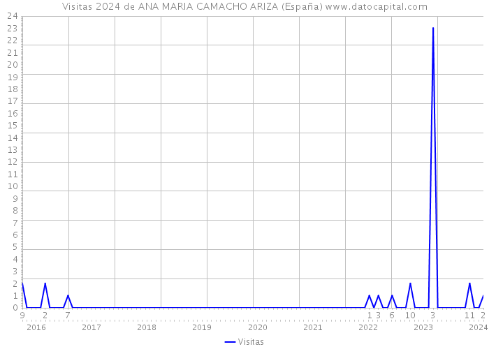 Visitas 2024 de ANA MARIA CAMACHO ARIZA (España) 