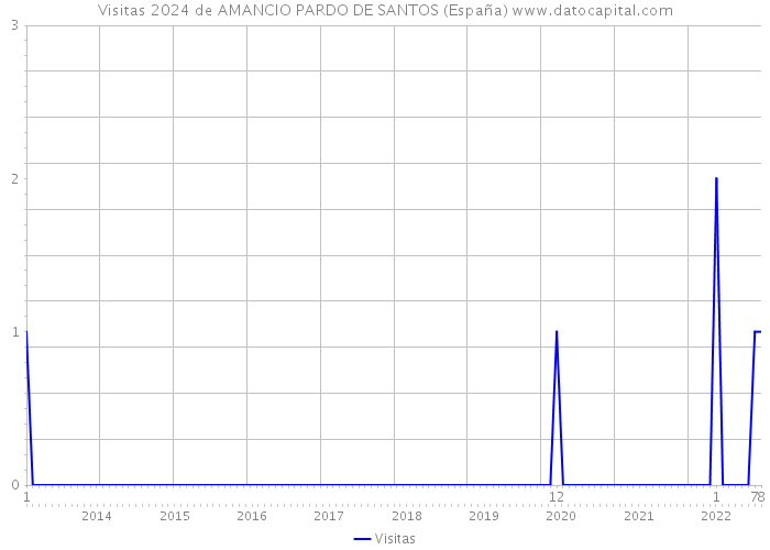 Visitas 2024 de AMANCIO PARDO DE SANTOS (España) 