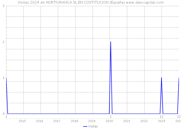 Visitas 2024 de HORTIGRANCA SL EN COSTITUCION (España) 