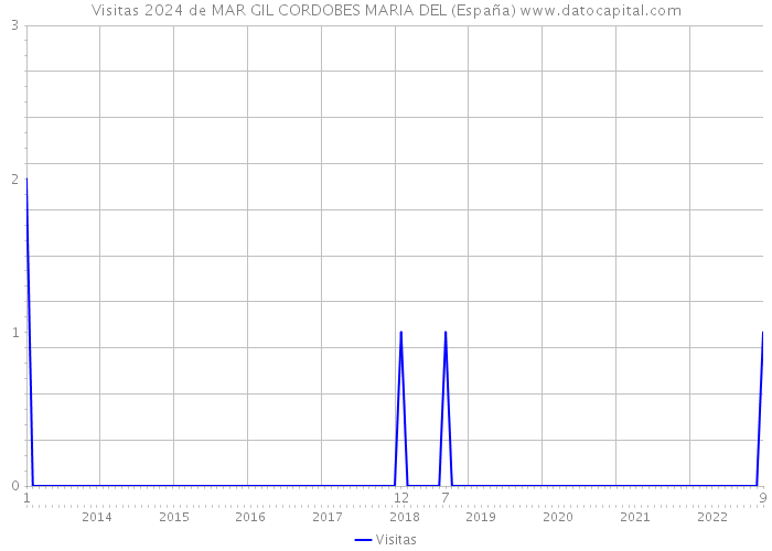 Visitas 2024 de MAR GIL CORDOBES MARIA DEL (España) 